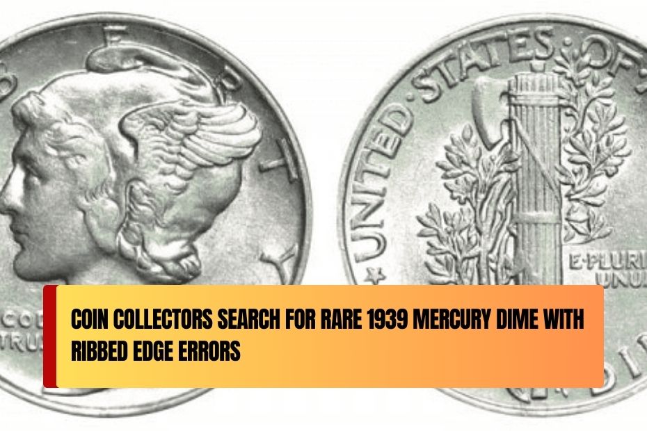 1939 Mercury Dime with Ribbed Edge Errors