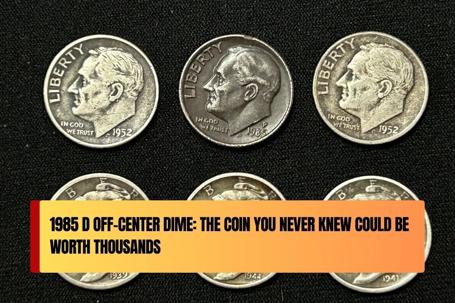 1985 D Off-Center Dime